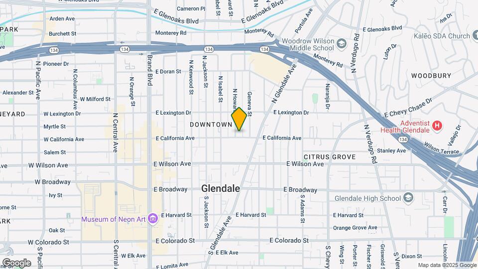 705 E California Ave, Unit 705 Map and Location Details