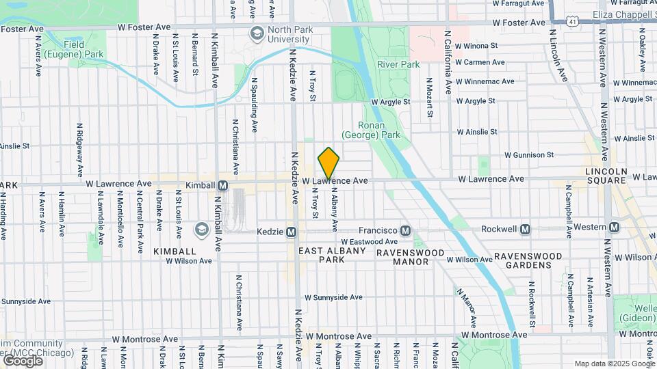 3103 W Lawrence Ave Map and Location Details