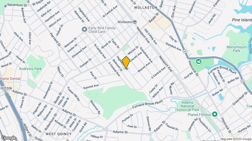 341 Highland Ave, Unit 1 Map and Location Details