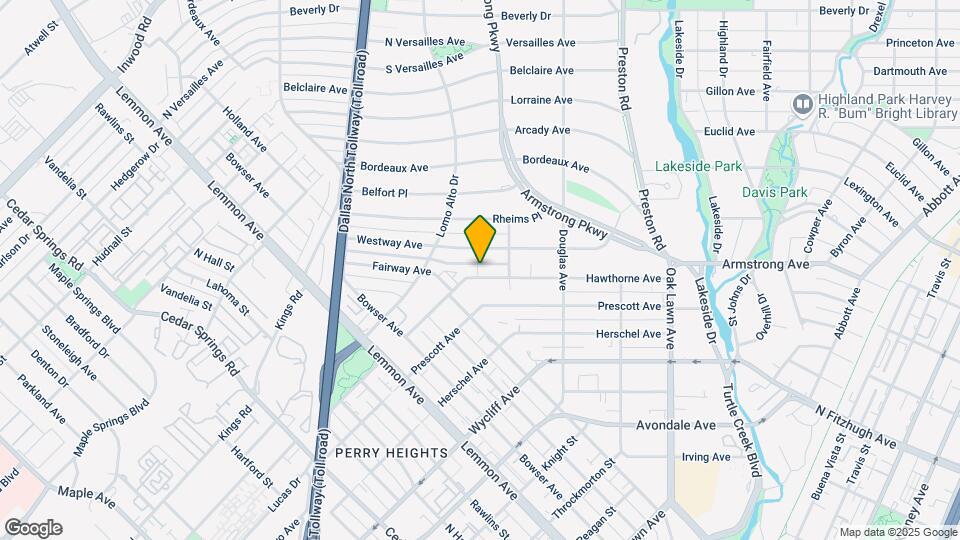 3913 Hawthorne Ave Map and Location Details
