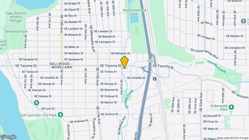 2115 SE Tenino St Map and Location Details