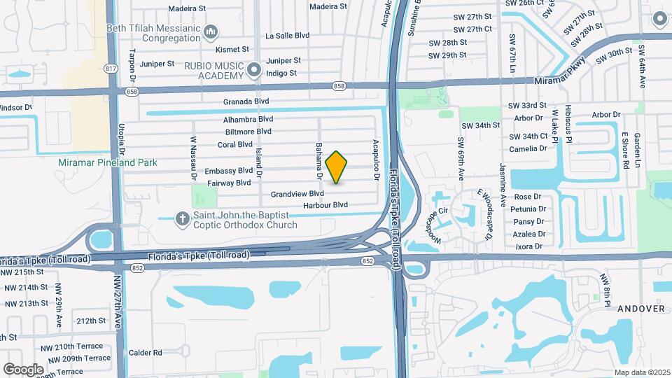 7321 Grandview Blvd Map and Location Details