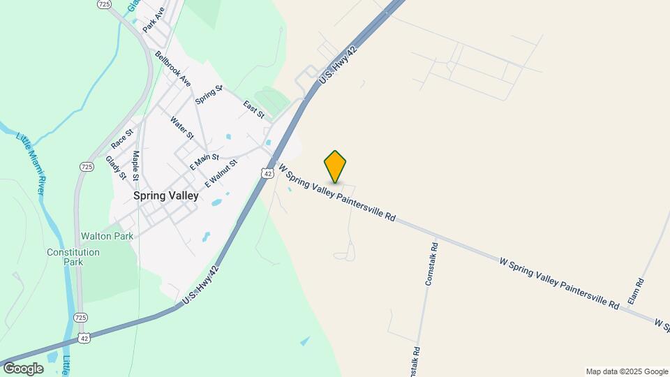 1498 W Spring Valley Paintersville Rd Map and Location Details