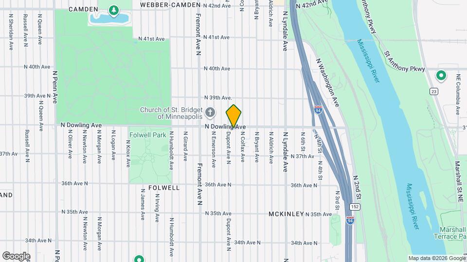 3754 Dupont Ave N Map and Location Details