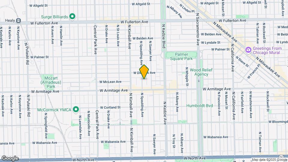 2031 N Spaulding Ave Map and Location Details