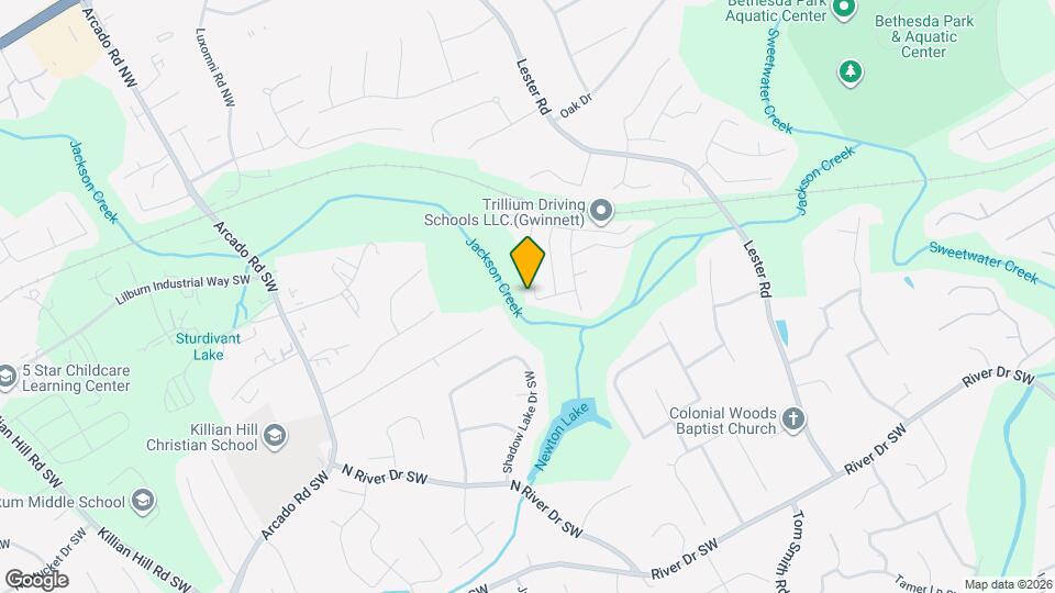 3802 Jackson Shoals Dr Mapa y Detalles de la Ubicación