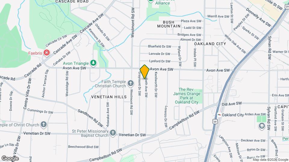 1251 Elizabeth Ave SW Map and Location Details