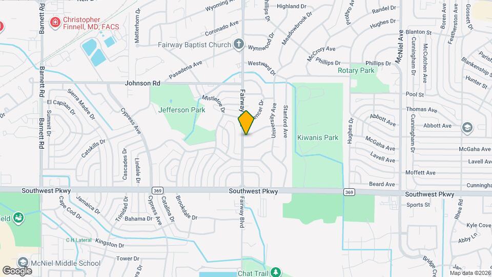 4517 Lockwood Dr Map and Location Details