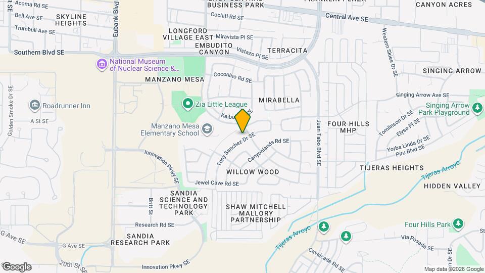 909 Tony Sanchez Dr SE Map and Location Details