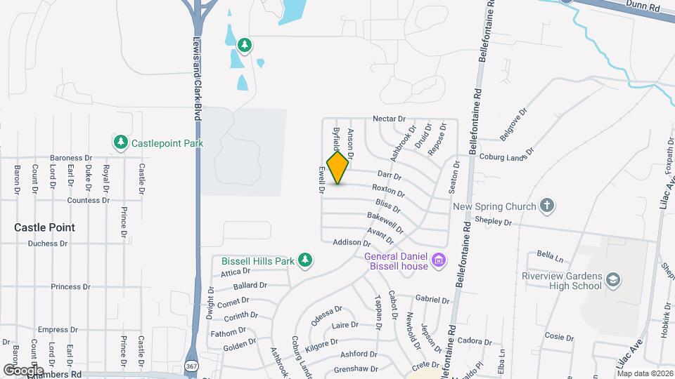 1254 Roxton Dr Map and Location Details