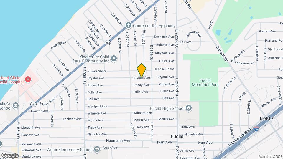 21300 Crystal Ave Map and Location Details