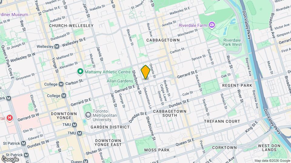 212 Gerrard St E Map and Location Details