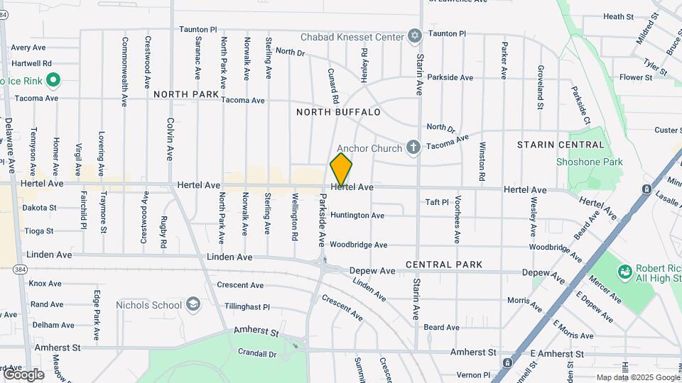 1603 Hertel Ave Map and Location Details