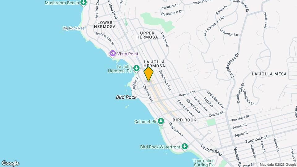 5702 La Jolla Blvd Map and Location Details