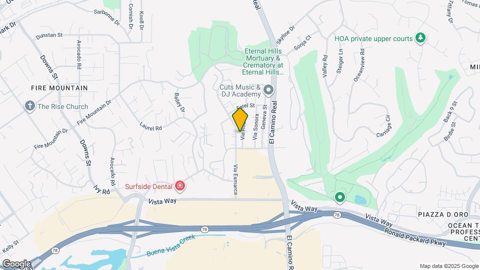 2163 Via Robles Map and Location Details