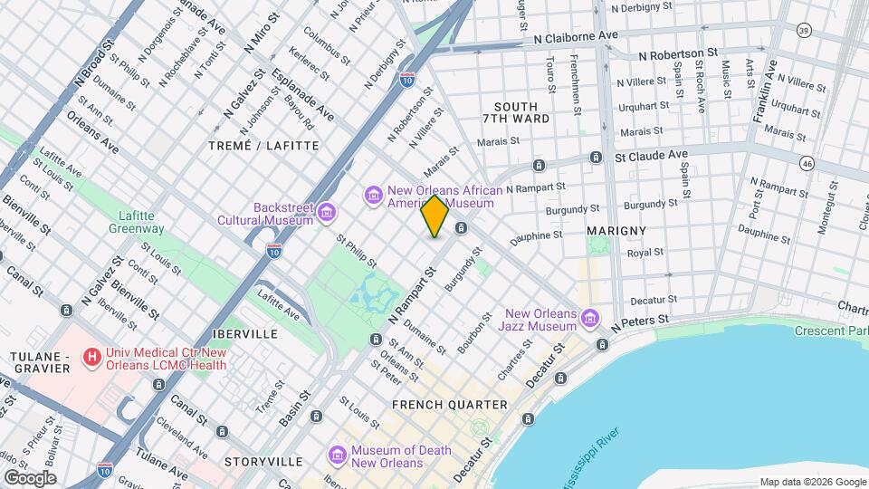 1117 Governor Nicholls St Map and Location Details