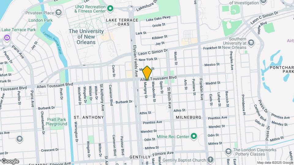 6123 Marigny St Map and Location Details