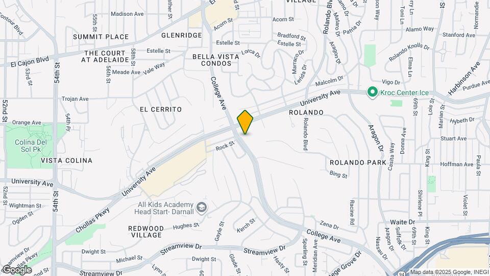 4051 College Ave Map and Location Details