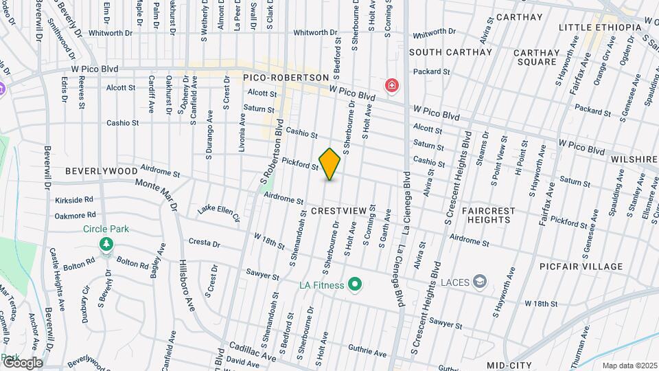 1620 S Bedford St Map and Location Details