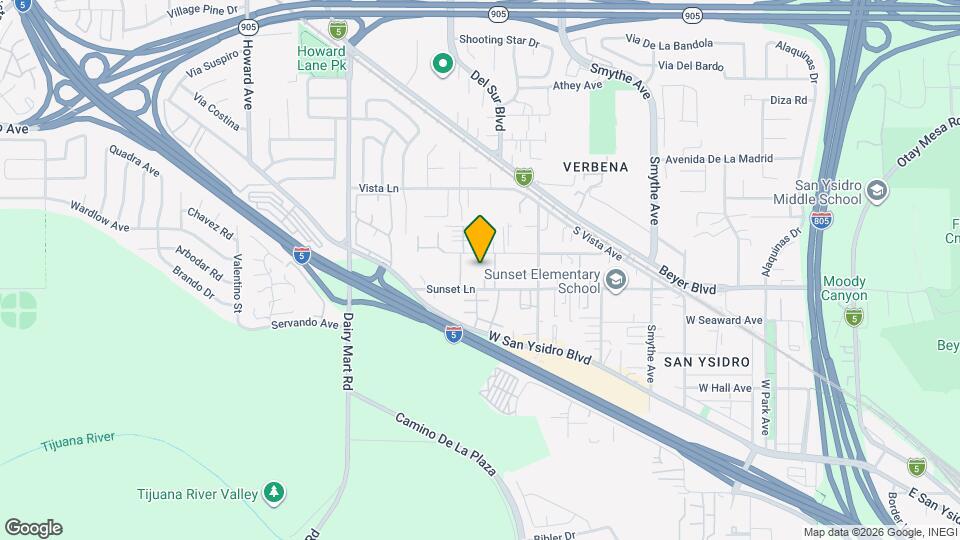 3554 Sunset Ln Map and Location Details