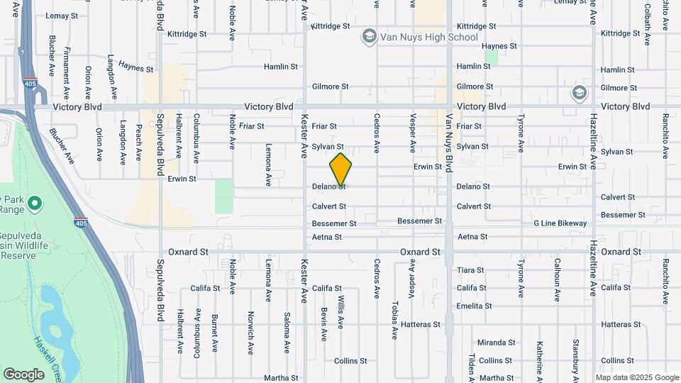 14766 Delano St Map and Location Details