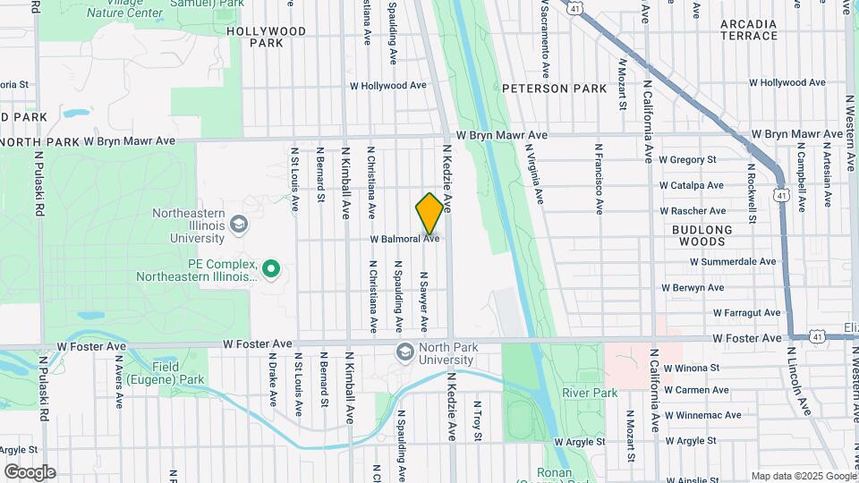 5357 N Sawyer St Map and Location Details