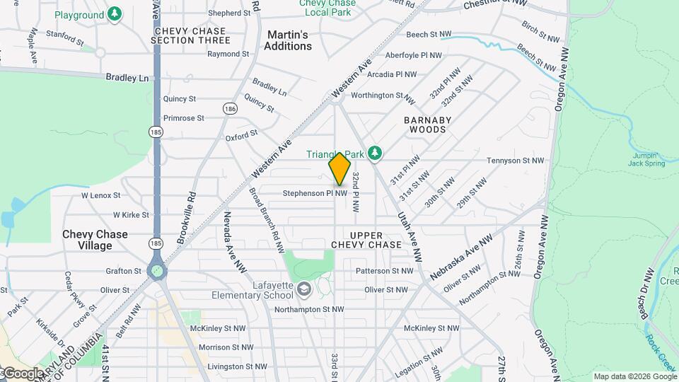 3233 Stephenson Pl NW Map and Location Details