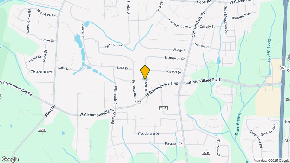 1835 Thompson Dr Map and Location Details