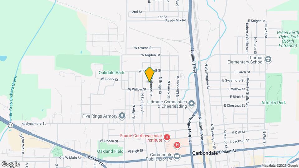 704 N Almond St Map and Location Details