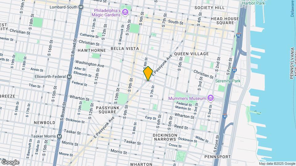 1103 E Passyunk Ave Map and Location Details