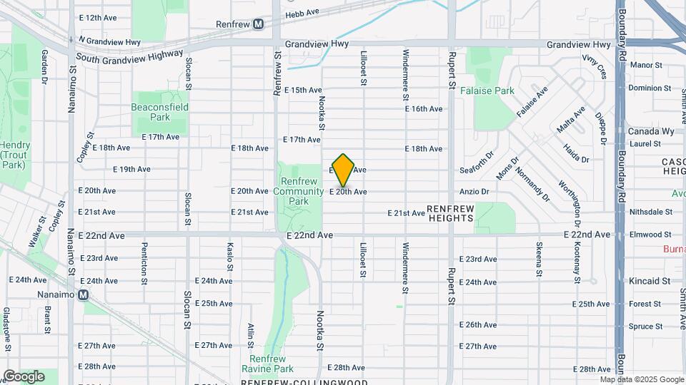 3048 E 20th Ave Map and Location Details