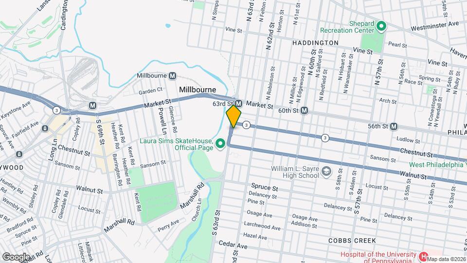123 S 63rd St Map and Location Details