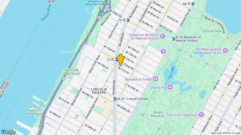 161 W 71st St Map and Location Details