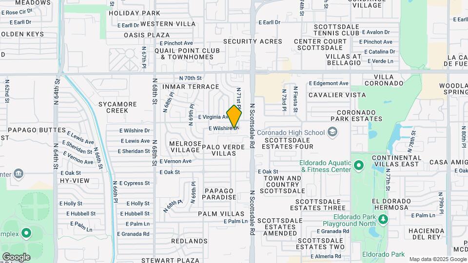 7101 E Wilshire Dr Map and Location Details