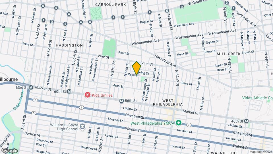 5506 Race St Map and Location Details