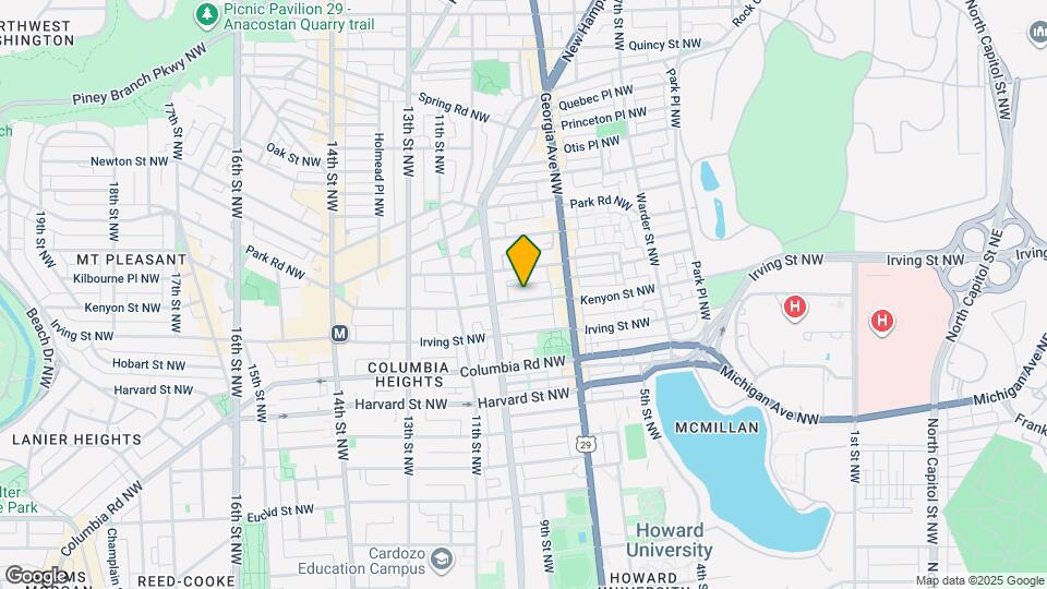 745 Kenyon St NW Map and Location Details