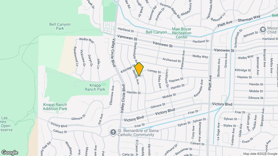 6558 Neddy Ave Map and Location Details