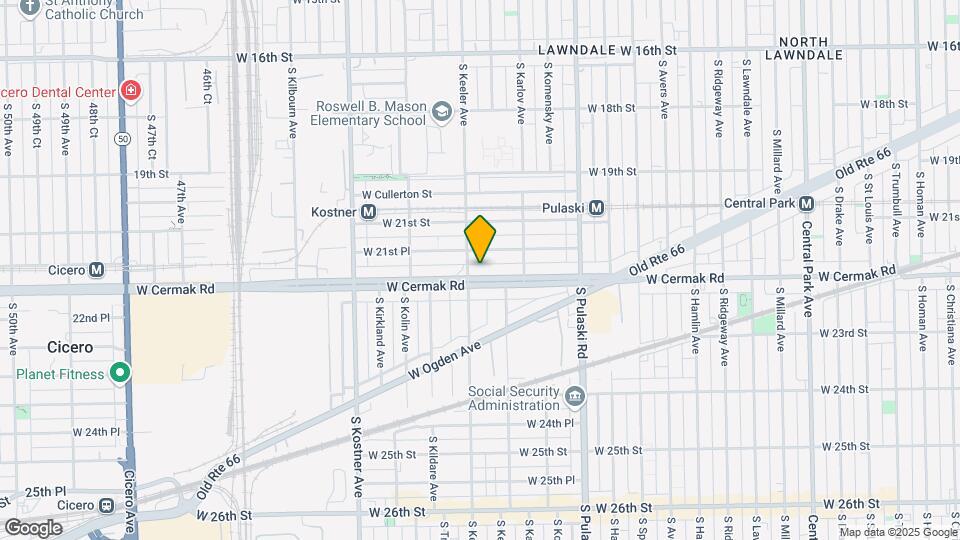 4148 W Cermak Rd Map and Location Details