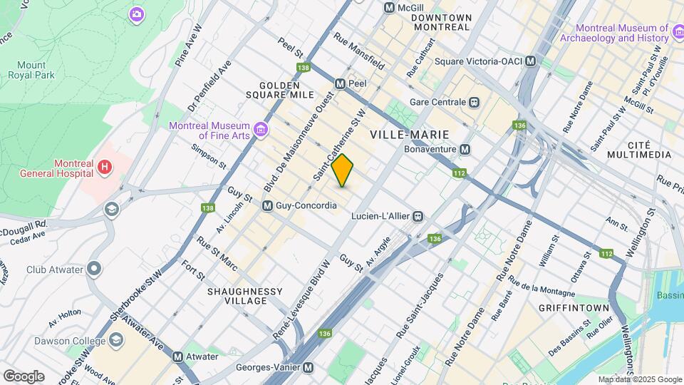 1200 Crescent Map and Location Details