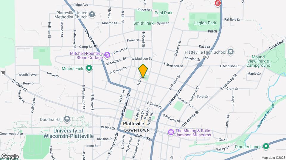 40 W Lewis St Map and Location Details