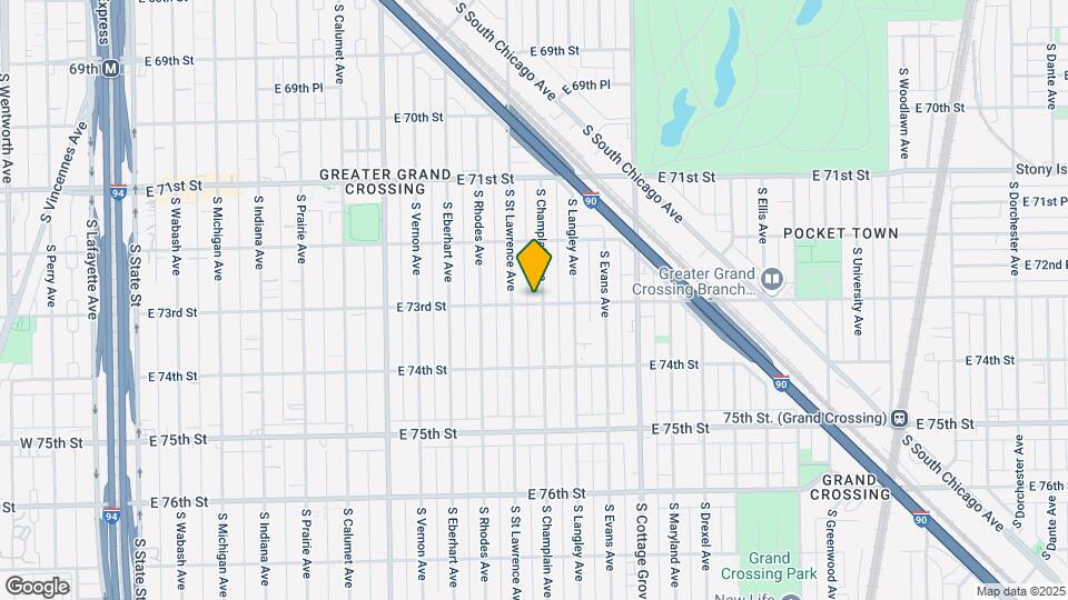 618 E 73rd St Map and Location Details