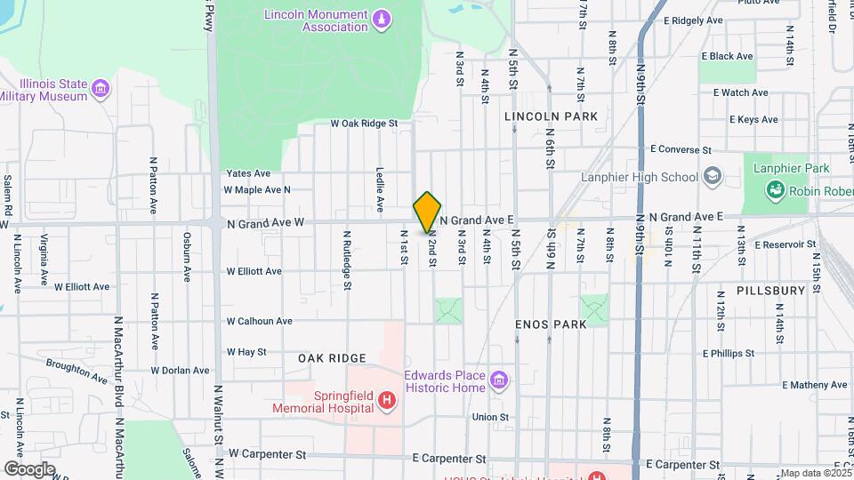 1157 N 2nd St Map and Location Details