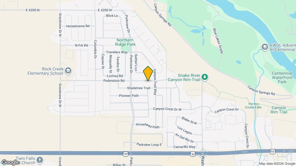 411 Federation Rd Map and Location Details