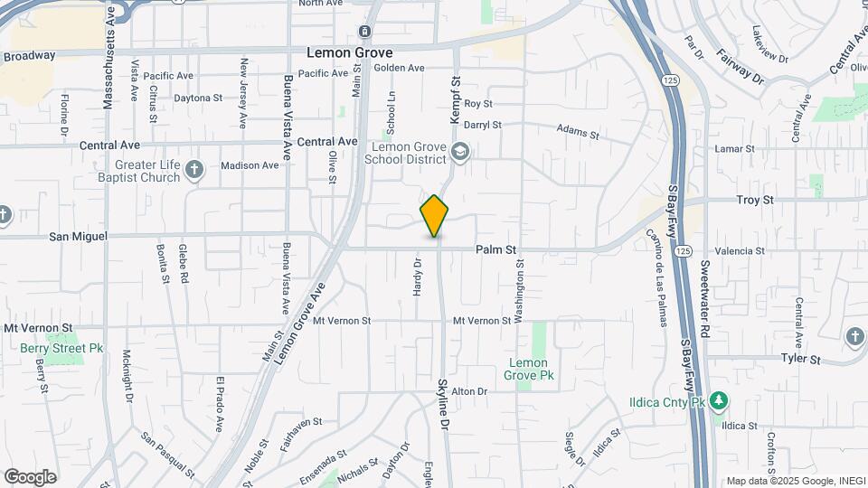 7960 Palm St Map and Location Details