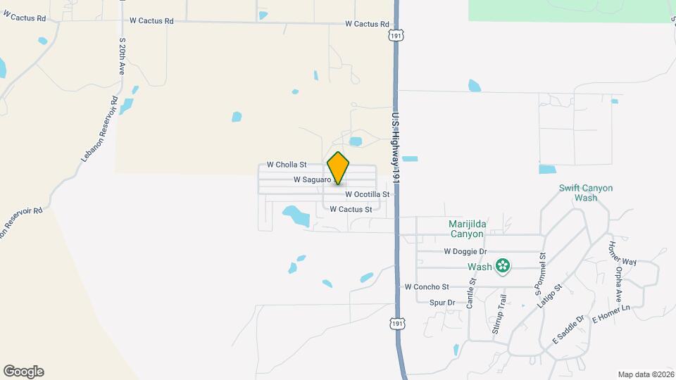 1042 W Ocotilla St Map and Location Details