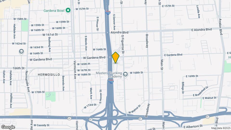 16609 S Denver Ave Mapa y Detalles de la Ubicación