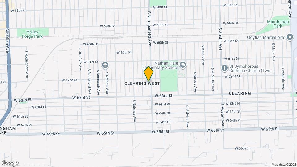 6214 S Narragansett Ave Mapa y Detalles de la Ubicación