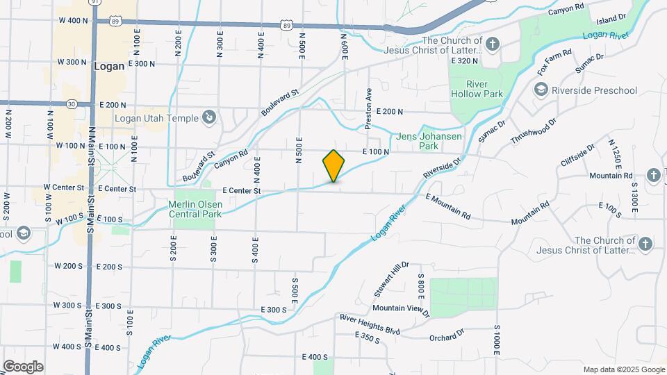 595 E Center St Map and Location Details