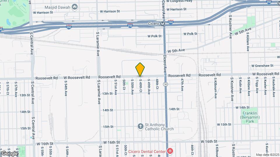 1208 S 49th Ct Map and Location Details