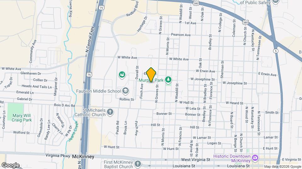 1807 W Josephine St Map and Location Details